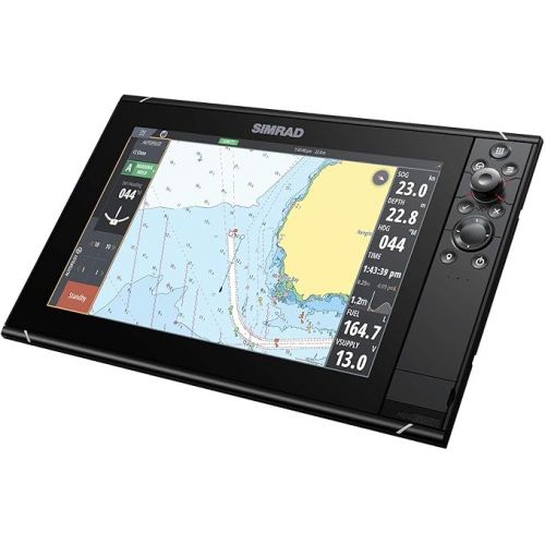  Simrad NSS12 Evo3S - 12-inch Multifunction Fish Finder Chartplotter with Preloaded C-MAP US Enhanced Charts