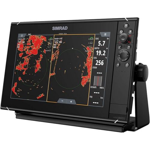  Simrad NSS12 Evo3S - 12-inch Multifunction Fish Finder Chartplotter with Preloaded C-MAP US Enhanced Charts