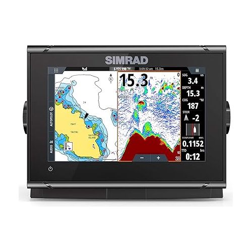  Simrad GO7 XSR - 7-inch Chartplotter (No Transducer) with C-MAP Discover Chart Card