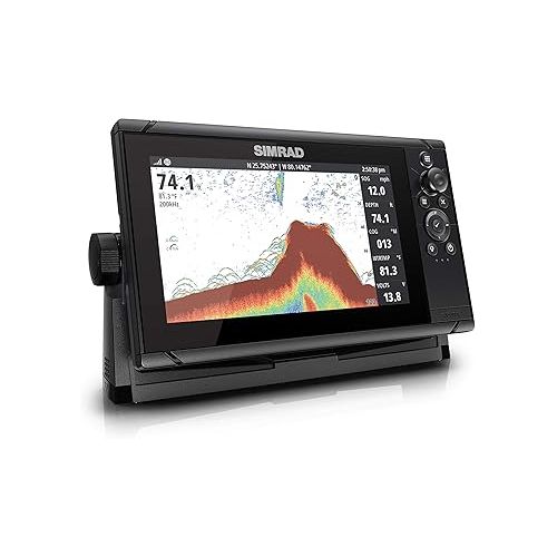  Simrad Cruise 9-9-inch GPS Chartplotter with 83/200 Transducer, Preloaded C-MAP US Coastal Maps