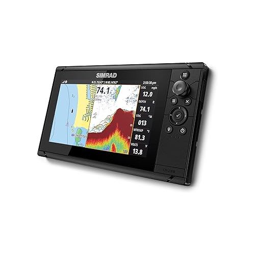  Simrad Cruise 9-9-inch GPS Chartplotter with 83/200 Transducer, Preloaded C-MAP US Coastal Maps