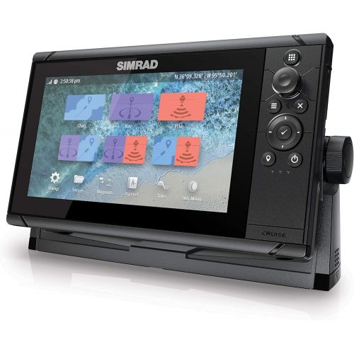  Simrad Cruise 9-9-inch GPS Chartplotter with 83/200 Transducer, Preloaded C-MAP US Coastal Maps,000-14997-001