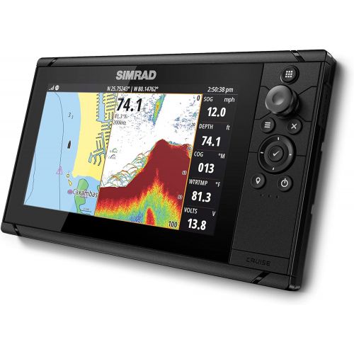  Simrad Cruise 9-9-inch GPS Chartplotter with 83/200 Transducer, Preloaded C-MAP US Coastal Maps,000-14997-001