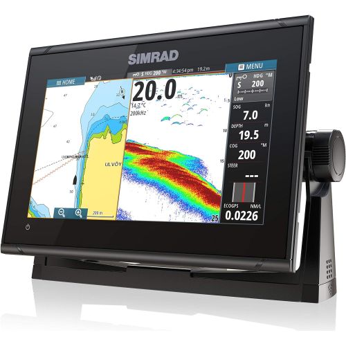  Simrad GO9 XSE - 9-inch Chartplotter with Active Imaging 3-in-1 Transducer, C-MAP Discover Chart Card,Black,000-14840-002