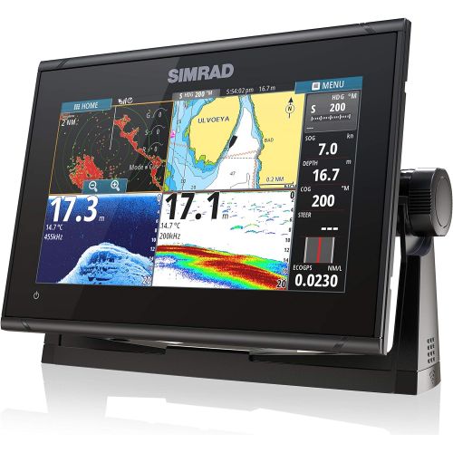  Simrad GO9 XSE - 9-inch Chartplotter with Active Imaging 3-in-1 Transducer, C-MAP Discover Chart Card,Black,000-14840-002