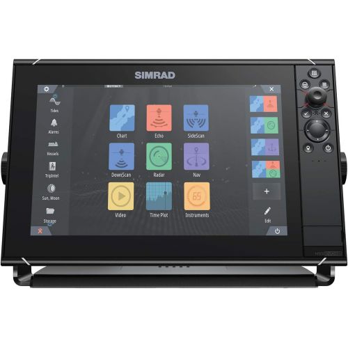  Simrad NSS12 Evo3S - 12-inch Multifunction Fish Finder Chartplotter with Preloaded C-MAP US Enhanced Charts,000-15403-001