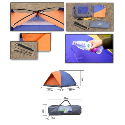  Sinbide 2 Personen Zelt|Kuppelzelt|Familienzelt|Outdoor Zelt Wasserabweisend Schnell und Einfach aufzubauen