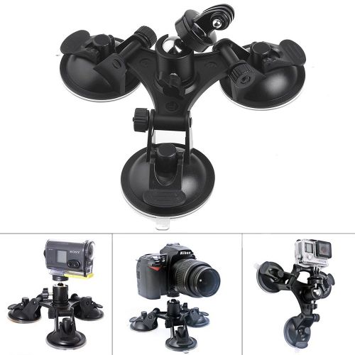  Sinbide Kamera Saugnapfhalterung Saugnapfhalterung 3-Bein fuer GoPro Action Cam Halterung Saugnapf Kamerahalterung Auto Gopro Kamerahalterung Gopro Saugnapf Auto universal Kamera H