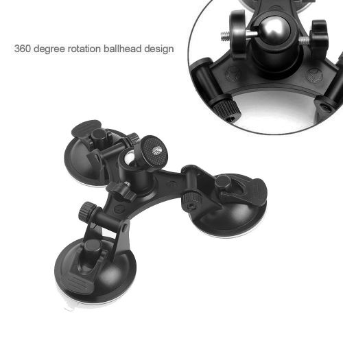  Sinbide Kamera Saugnapfhalterung Saugnapfhalterung 3-Bein fuer GoPro Action Cam Halterung Saugnapf Kamerahalterung Auto Gopro Kamerahalterung Gopro Saugnapf Auto universal Kamera H