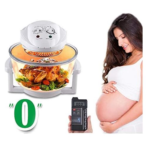  [아마존베스트]-Service-Informationen Halogen Oven Heat Air Oven Halogen Oven Heat Air Grill Convection Oven Halogen Oven 1300 Watt 12 Litre with Expansion Ring Mini Oven Halogen Oven