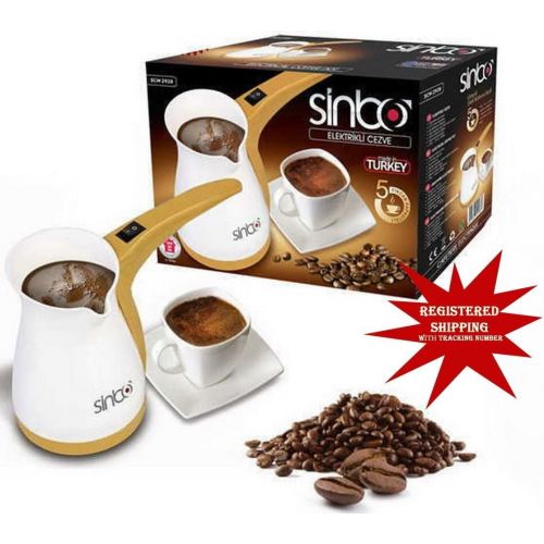  2일배송 / 신보 전기 터키 커피 주전자 Sinbo SCM 2928 Greek Turkish Coffee Maker Machine Electric Pot Briki Ibrik BROWN