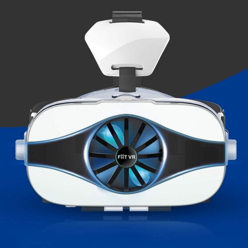  Sincerest Fiit VR 5F Mini 3D Glasses Fan Cooling Virtual Reality Glasses Box Deluxe Edition Smartphones VR Glass Virtual Reality Headset Fit for iPhone Samsung and Other 4.0~6.3 in