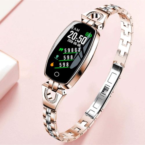  Sincerest Female Smart Bracelet Elegant Calories Distance Sleeping Fitness Tracker Blood Pressure Heart Rate Health Wristand Waterproof Bluetooth Watch Fit for iPhone Android Phone