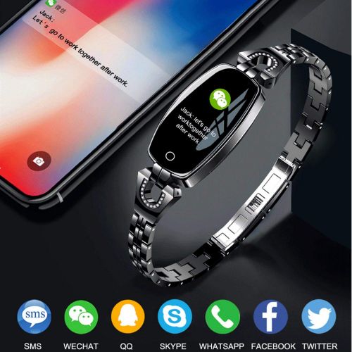  Sincerest Pretty Noble Smart Wristband for Femal Heart Rate Blood Pressure Fitness Tracker Calorie Sleep Health Waterproof Sport Bracelet Bluetooth for iPhone iOS Android Phone