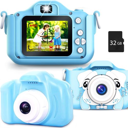  [아마존베스트]Sinceroduct Kids Camera, 20.0MP Digital Dual Camera Rechargeable with 2.0 Inch IPS Screen,32GB SD Card Included, Ideal Gift for 3-12 Years Old Girls Boys Gifts