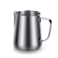 Sindh Milk Frothing Pitcher 350ml, Perfect for Espresso Machines, Milk Frothers, Latte Art - Stainless Steel Jug