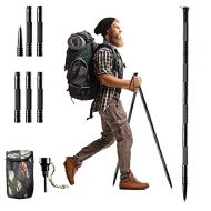 Sindh Trekking Poles, Multifunctional Adjustable Aluminum Hiking Walking Sticks, Collapsible, Lightweight, Shock, Ultralight for Hiking, Camping, Mountaining, Backpacking, Walking,