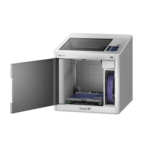 신도리코 Sindoh 3DWOX 1 3D Printer - Open Source Filament, WiFi, Heatable Metal Flex Bed, HEPA Filter, Intelligent Bed Leveling Assistance, Built-in Camera, Low Noise Level, Build Size 8.2