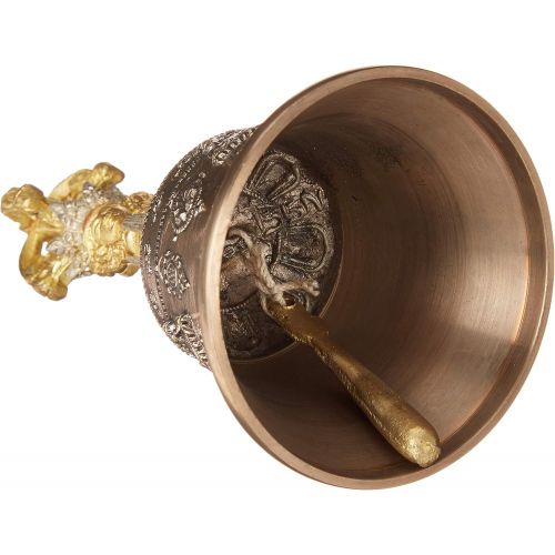  Singing Bowl Nepal Tibetan Buddhist Meditation Bell and Dorje Set - Dharma Objects Bell of Enlightenment From Nepal 7 Inches명상종 싱잉볼