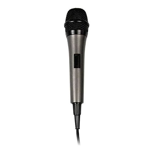  Singing Machine SMM-205 Unidirectional Dynamic Karaoke Microphone with 10 Ft. Cord, Black, One Size