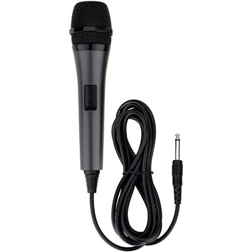  Singing Machine SMM-205 Unidirectional Dynamic Karaoke Microphone with 10 Ft. Cord, Black, One Size