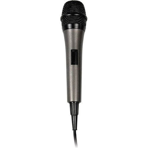  Singing Machine SMM-205 Unidirectional Dynamic Karaoke Microphone with 10 Ft. Cord, Black, One Size