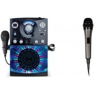 [아마존베스트]Singing Machine SML385BK Karaoke Party Packet mit 3 CD/G-Platten schwarz + Singing Machine SMM205BK unidirektionales dynamisches Mikrofon schwarz Bundle