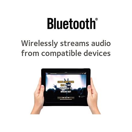  [아마존베스트]Singing Machine SML625BTBK Bluetooth CD+G Karaoke System Black