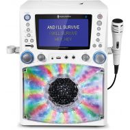 [아마존베스트]Singing Machine STVG785BTW Bluetooth Karaoke Machine with Disco Lights