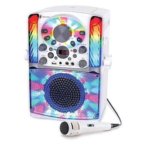  [아마존베스트]Singing Machine SML625BTW Bluetooth CD+G Karaoke System White