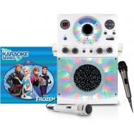 [아마존베스트]Singing Machine Karaoke System with Bluetooth, Sound and Disco Light Show (White) and Dynamic Microphone with 10 Ft. Cord with Frozen