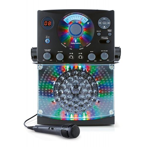  Singing Machine Karaoke with Bluetooth, with LED Lights and Dynamic Microphone with 10 Ft. Cord and Disney Karaoke Series: Moana