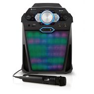 Singing Machine SDL366 The VIBE Party Pack Hi-Def Digital Karaoke System with Two Microphones, 10 Song Downloads, Resting Tablet Cradle, and LED Disco Lights