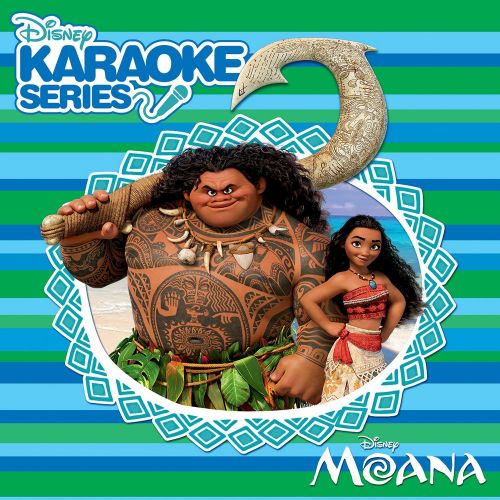  Singing Machine Karaoke System with Bluetooth, Sound and Disco Light Show (White) and Dynamic Microphone with 10 Ft. Cord with Disney Karaoke Series: Moana