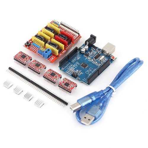  Single Mom For Engraving Machine Printer CNC Shield V3.0 Expansion Board+A4988 Stepper Motor Drivers