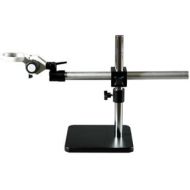 Single-arm Solid Aluminum Microscope Boom Stand with 76mm Pin-tail Focusing Rack by AmScope