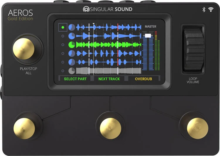  Singular Sound Aeros Loop Studio Gold Edition Stereo Looper Pedal