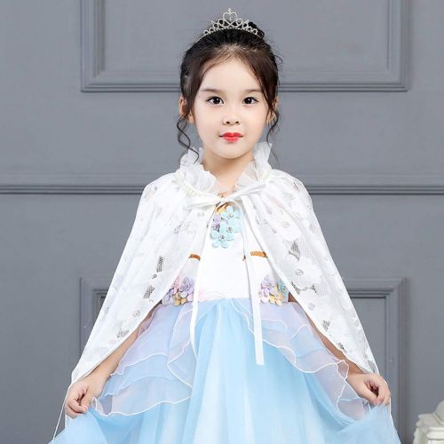  Sinmoocy Girls Princess Cape for Kids Halloween Cosplay Costume Birthday Party Dress Cover up 3-8 Years