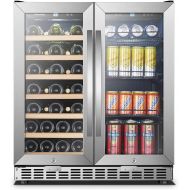 [아마존베스트]Sinoartizan Under Counter Wine and Beverage Cooler 18 Bottles and 55 Cans