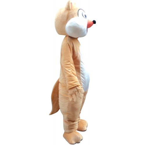  Sinoocean Chipmunk Squirrel Mascot Costume Cosplay Fancy Dress Outfit Suit