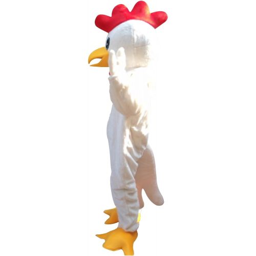  Sinoocean Chicken Chook Cock Rooster Mascot Costume Cosplay Fancy Dress Outfit Suit