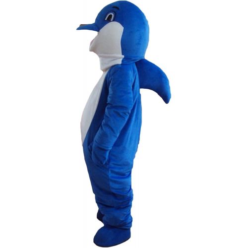  Sinoocean Dolphin Adult Halloween Mascot Costume Fancy Dress Cosplay Outfit