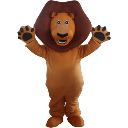  Sinoocean Lion Adult Halloween Mascot Costume Fancy Dress Outfit