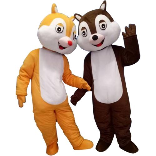  Sinoocean Chip and Dale Chipmunk Squirrel Mascot Costume Cosplay Fancy Dress Outfit