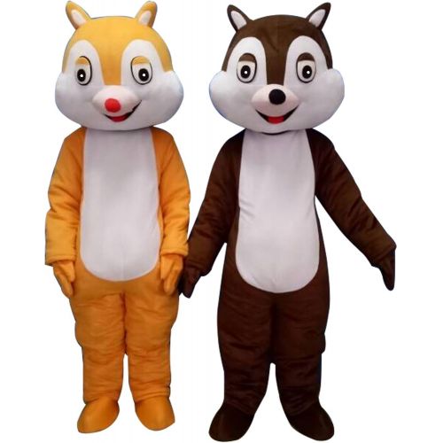  Sinoocean Chip and Dale Chipmunk Squirrel Mascot Costume Cosplay Fancy Dress Outfit