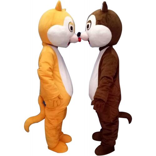  Sinoocean Chip and Dale Chipmunk Squirrel Mascot Costume Cosplay Fancy Dress Outfit