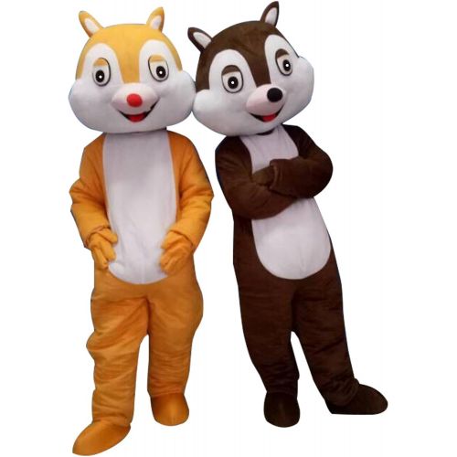  Sinoocean Chip and Dale Chipmunk Squirrel Mascot Costume Cosplay Fancy Dress Outfit