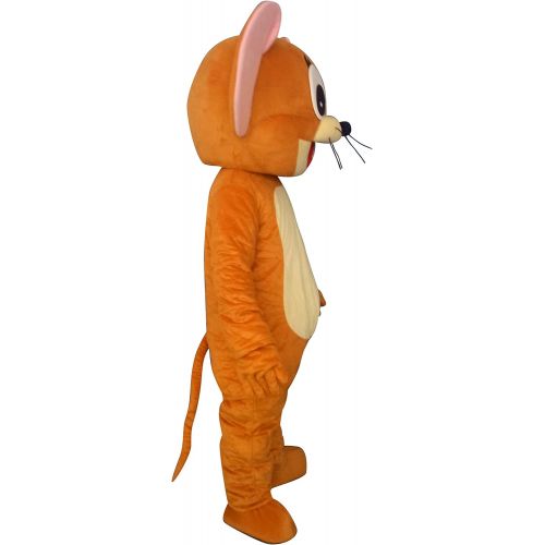  Sinoocean Jerry Mouse Adult Mascot Costume Cosplay Suit Fancy Dress Outfit