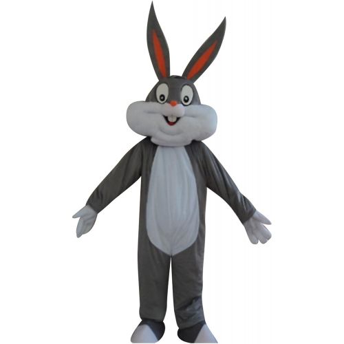  Sinoocean Bugs Bunny Rabbit Hare Adult Mascot Costume Cosplay Fancy Dress Outfit