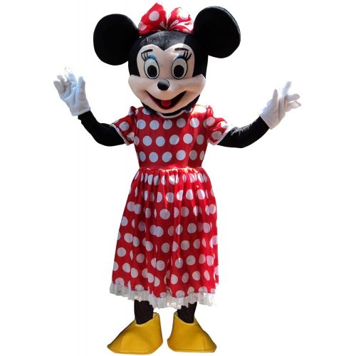  Sinoocean Minnie Mouse Adult Halloween Mascot Costume Fancy Dress Outfit